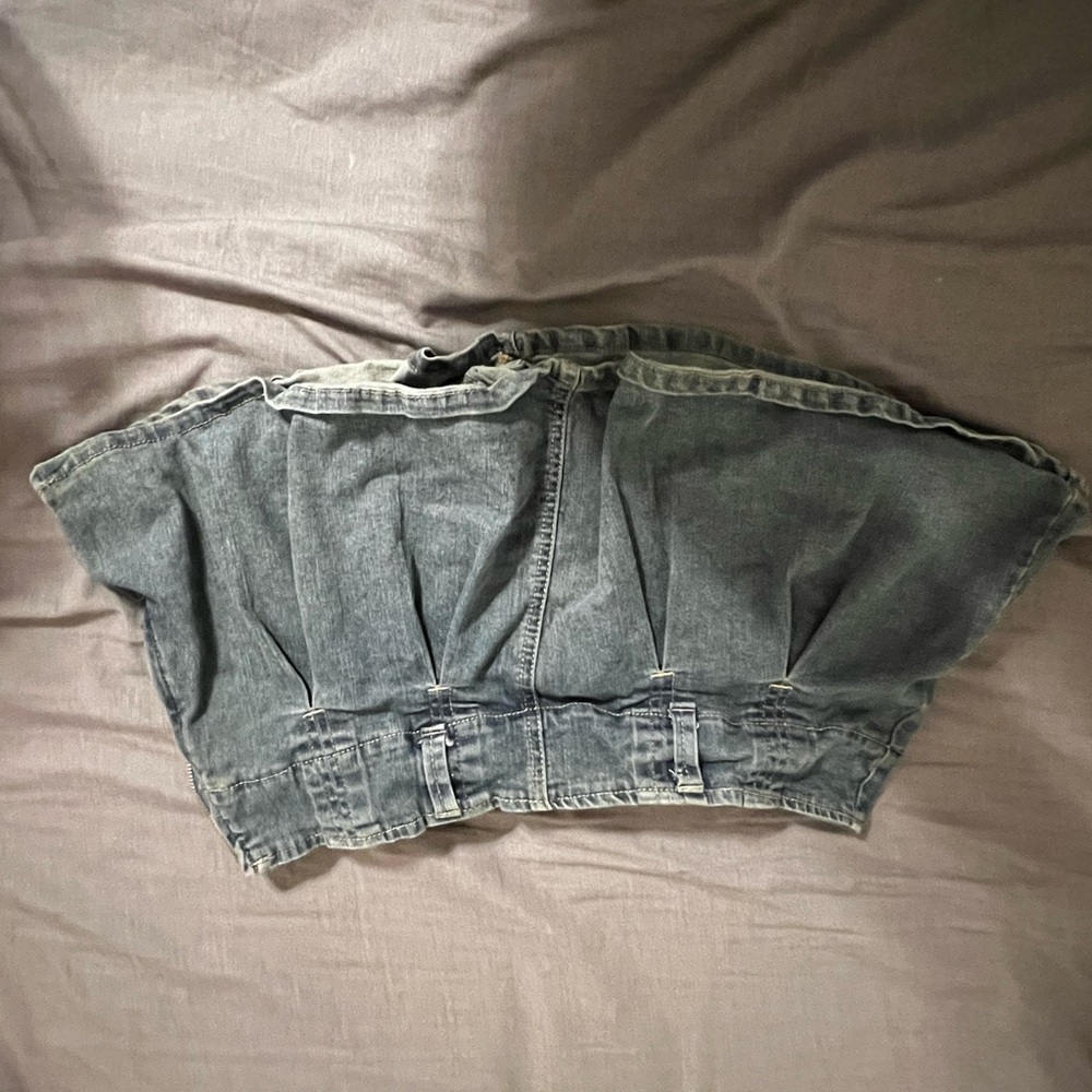 Blue Denim Miniskirt